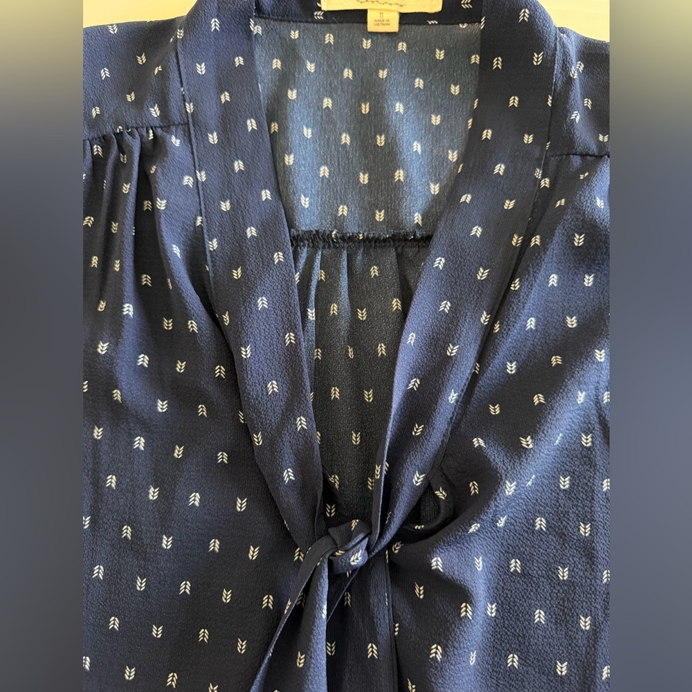 Sweet Wanderer Blue Patterned Blouse - Picture 4 of 4